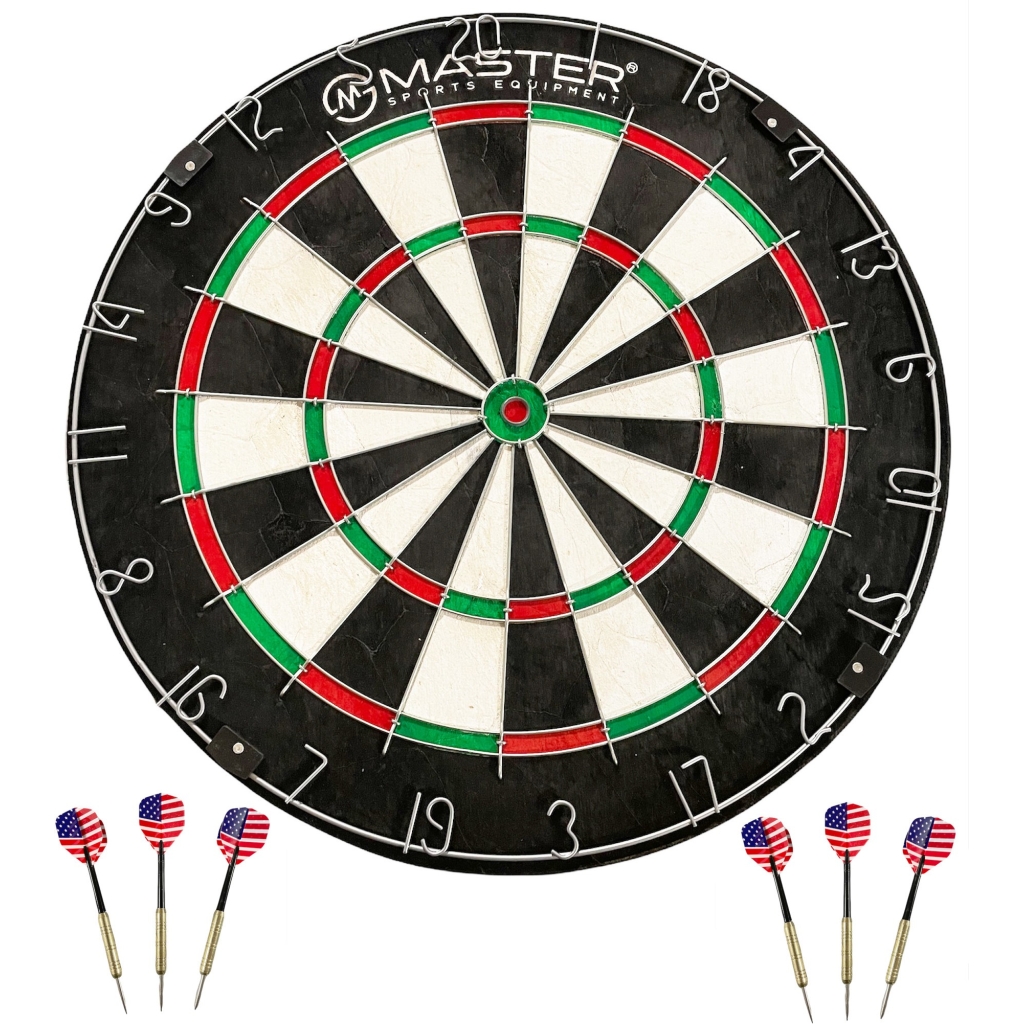 Tarcza do Darta MASTER Grande z Uchwytem Ściennym + 6 rzutek  GRATIS