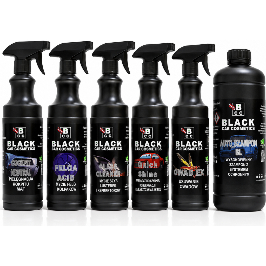 Zestaw Kosmetyków Samochodowych Detailing 6x700ml Mycie i Pielęgnacja