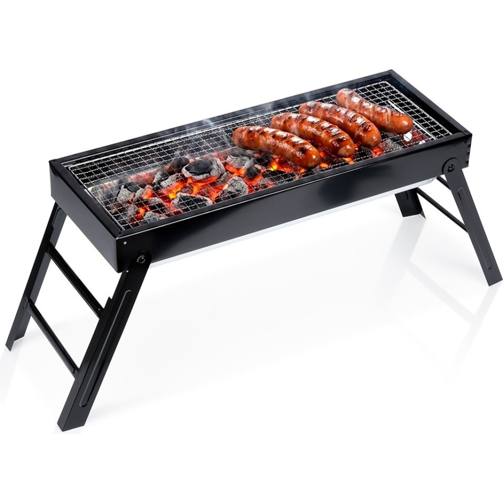 Grill węglowy składany przenośny 77x23x31 cm