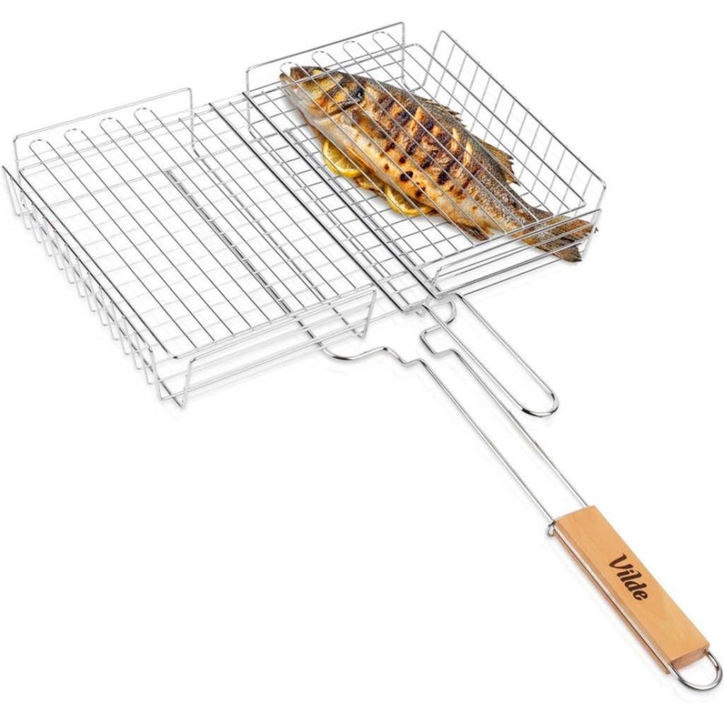 Ruszt do grillowania metalowy 41,5x28 cm