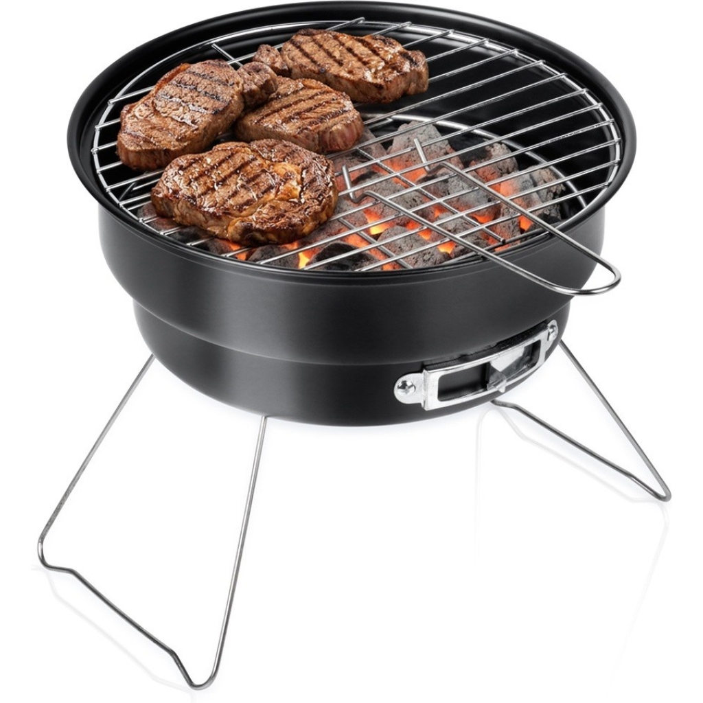 Grill węglowy stalowy składany przenośny 28x26x22 cm