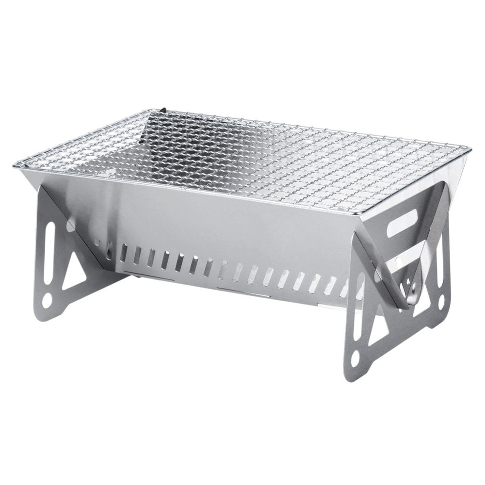 Grill węglowy stalowy składany 28x18x12 cm