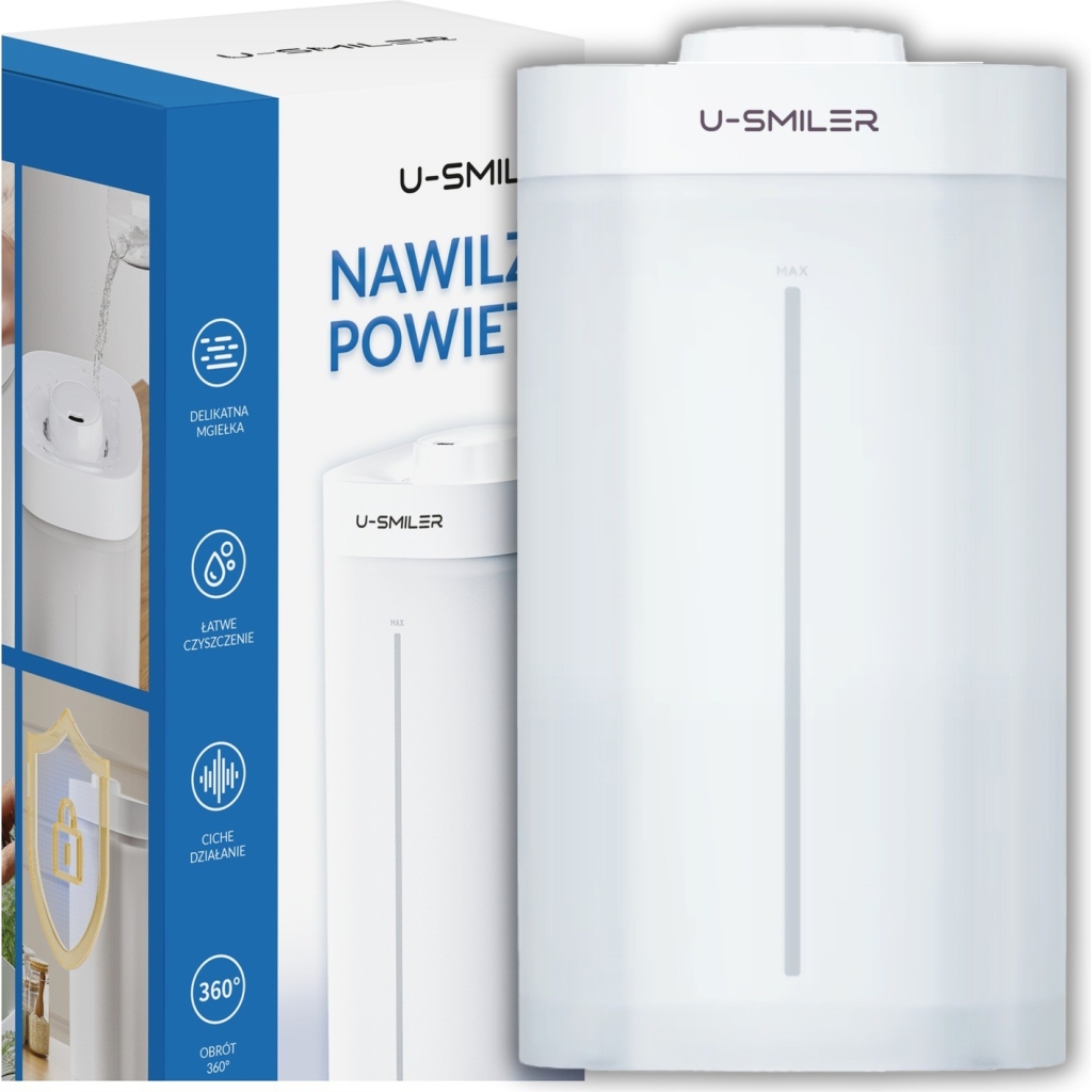 Nawilżacz Powietrza Dyfuzor Ultradźwiękowy JONIZATOR Aromaterapia CICHY 3.5
