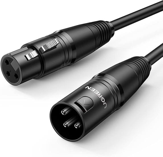 Kabel XLR do XLR UGREEN,3 Pinowy, kabel mikrofonowy