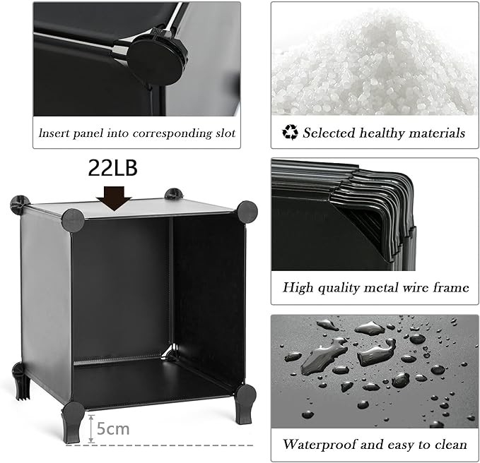 Modułowy organizer, 16 modułów, regał w kształcie kostki, regał 30x30 -10kg, regał do książek
