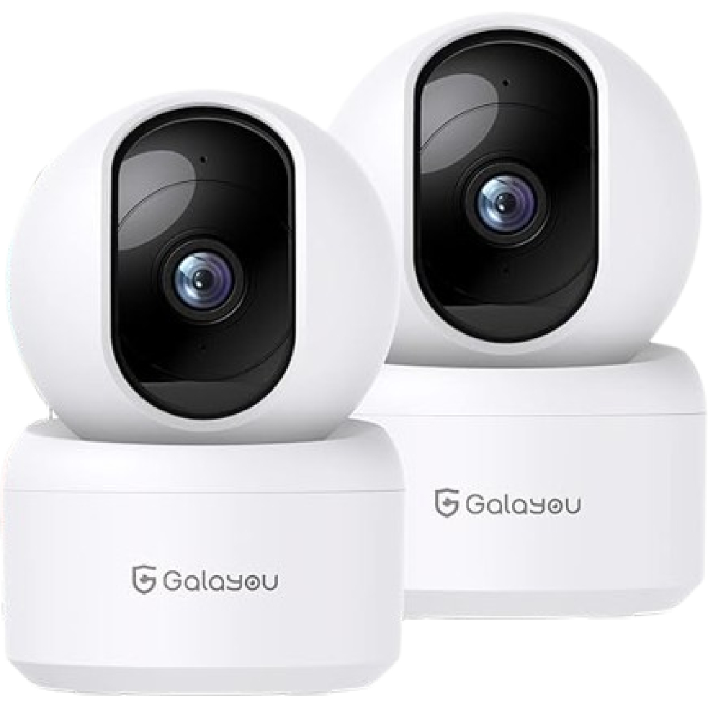 Kamera wewnętrzna IP WIFI 2K Galayou G2, biała, 2 sztuki w zestawie