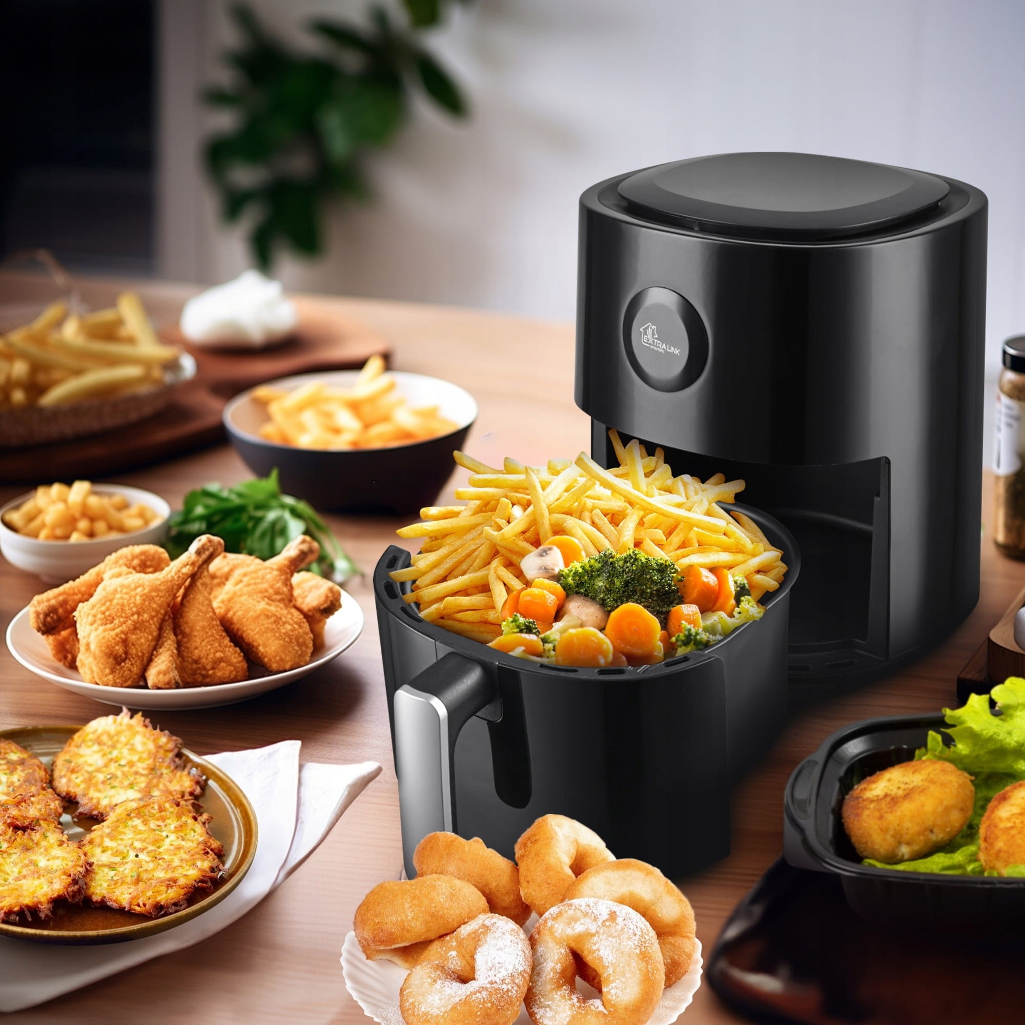 Air Fryer Extralink Smart Life SJ-400 4l - Frytkownica Beztłuszczowa 4L,
