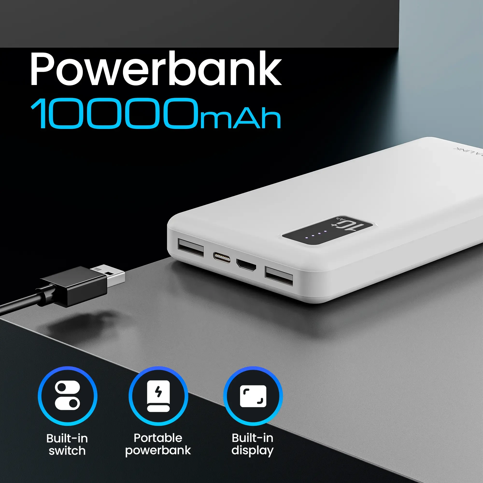 Power Bank Extralink EPB-098W 10000 mAh – Kompaktowa Moc w Twojej Kieszeni