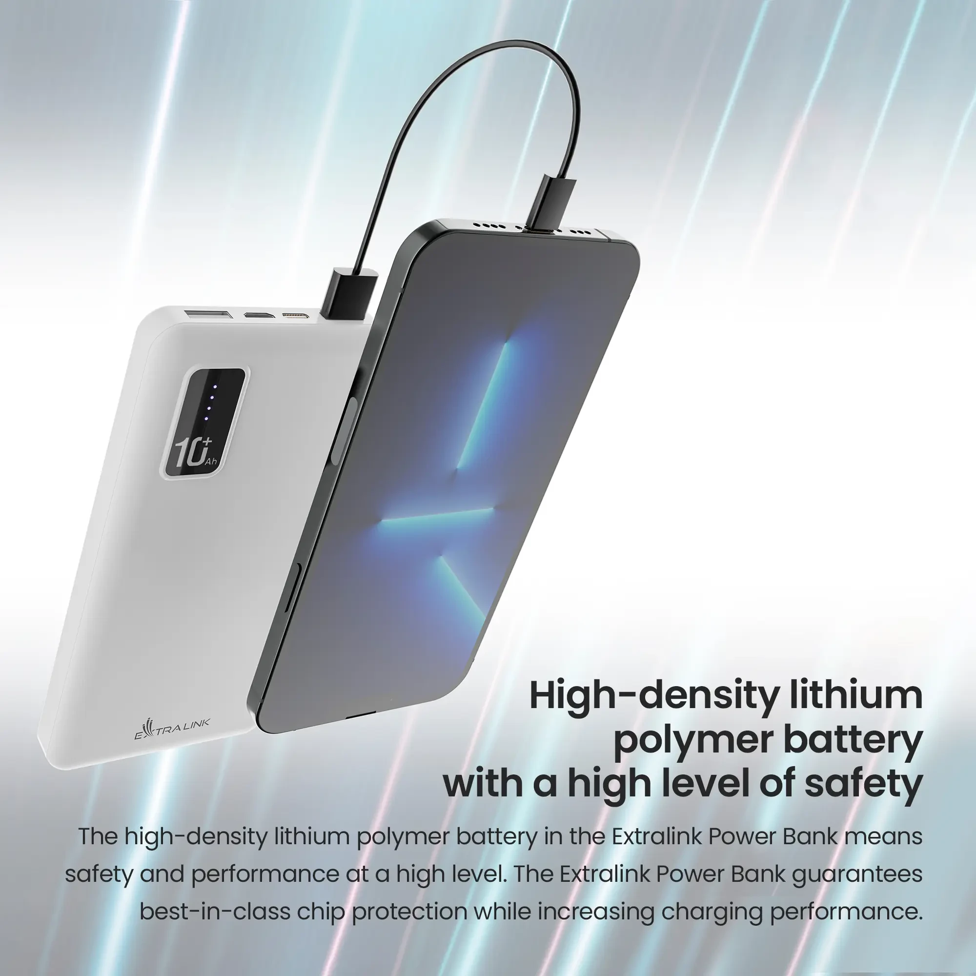 Power Bank Extralink EPB-098W 10000 mAh – Kompaktowa Moc w Twojej Kieszeni