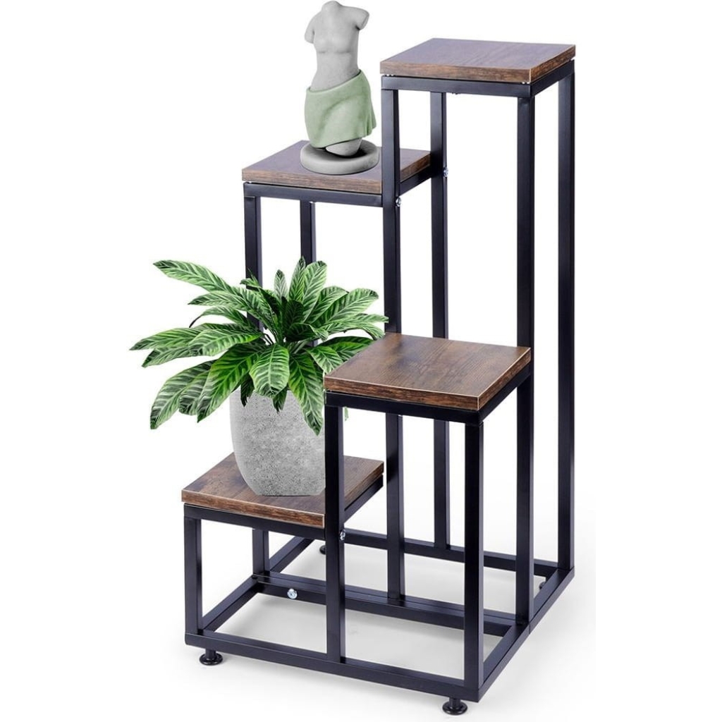 Kwietnik metalowy 4-poziomowy 69 cm