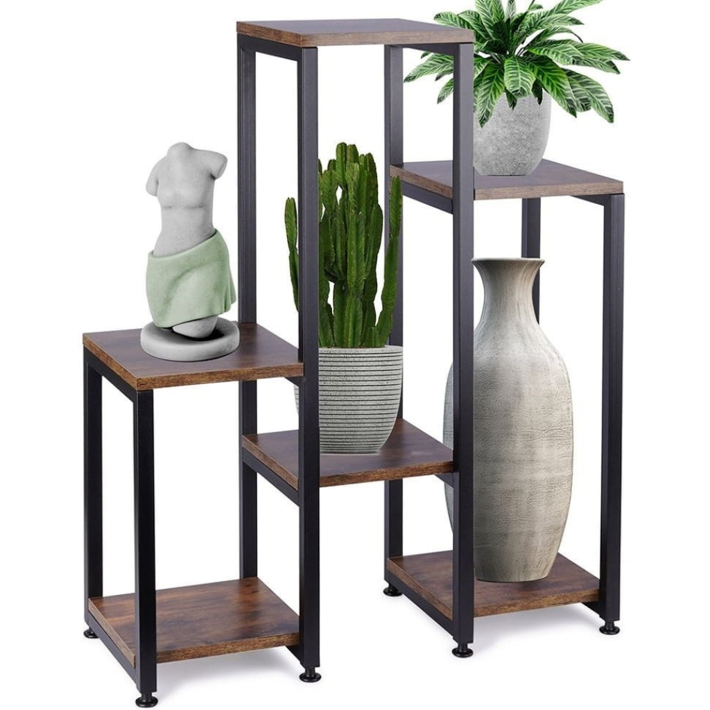 Kwietnik metalowy 6-poziomowy 80 cm