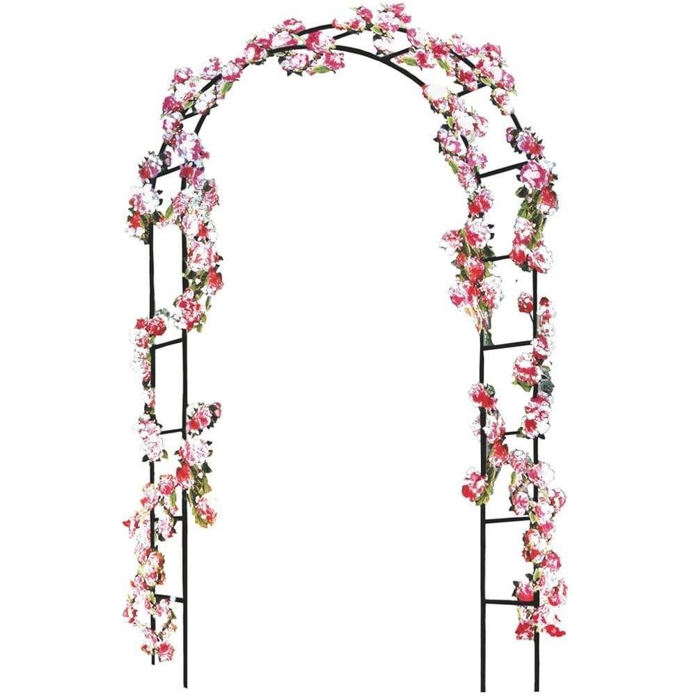 Pergola Ogrodowa Metalowa 235 cm – Łuk Pod Róże, Bluszcz, Winorośl | Tunel dla Roślin Pnących | Dekoracja Do Ogrodu i Działki