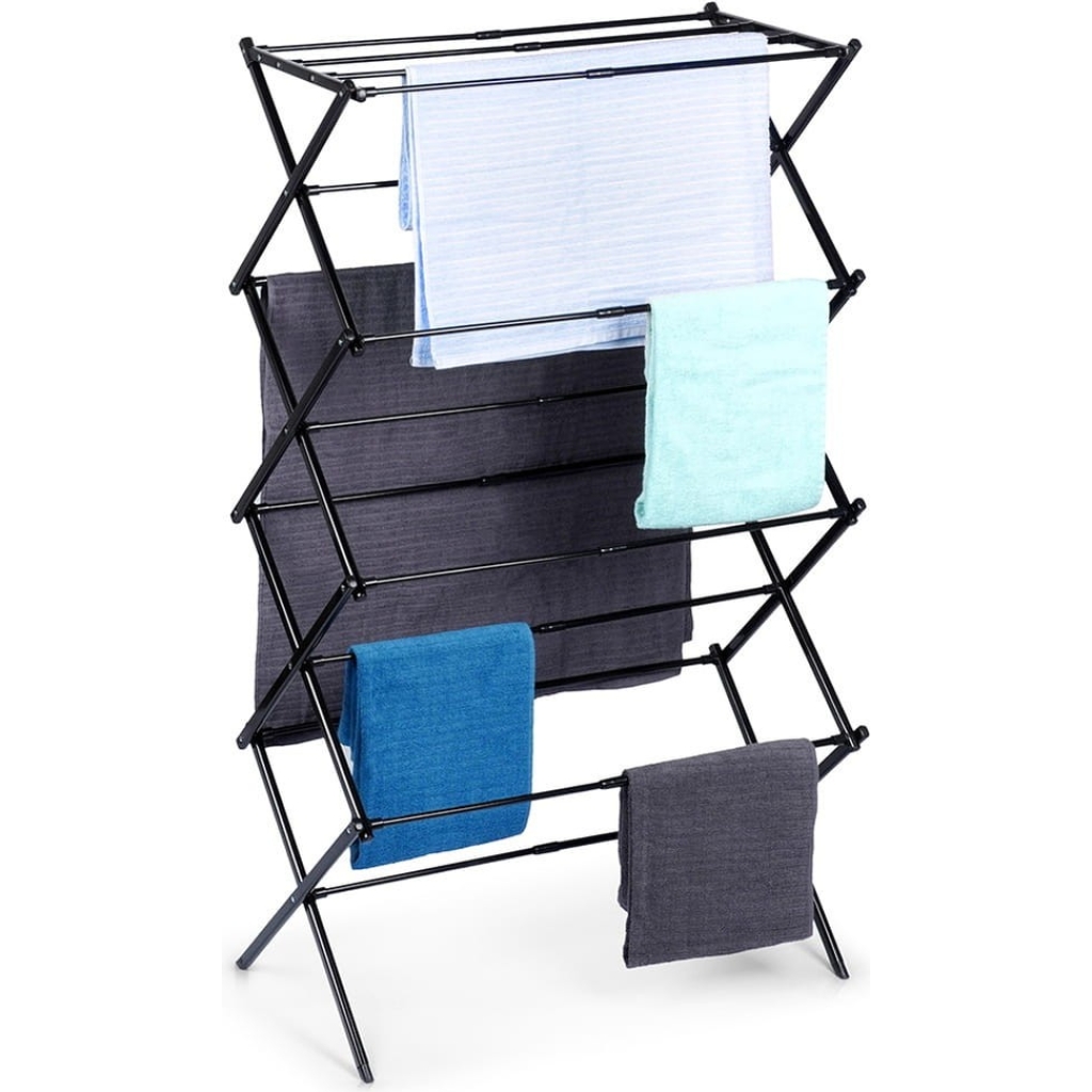 Pionowa Suszarka na Pranie 75 x 37,5 x 139 cm – Teleskopowa, Kompaktowa i Wyjątkowo Pojemna