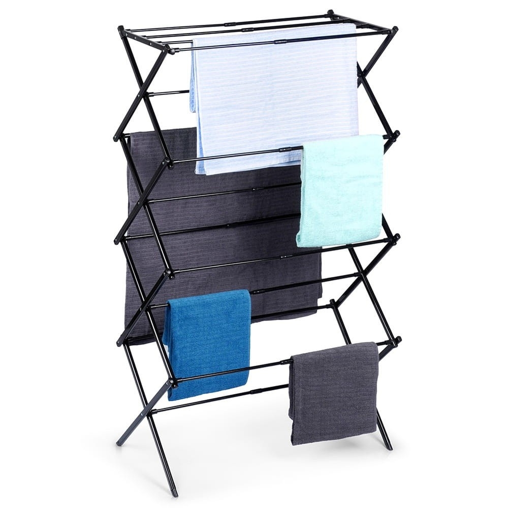 Pionowa Suszarka na Pranie 75 x 37,5 x 139 cm – Teleskopowa, Kompaktowa i Wyjątkowo Pojemna