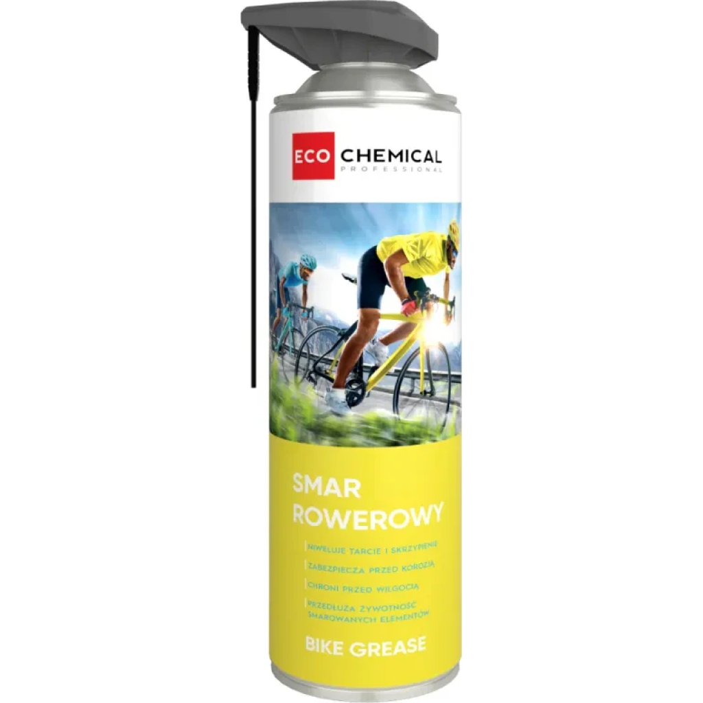 Profesjonalny smar rowerowy w aerozolu 500ml Bike Grease– chroni przed korozją, eliminuje tarcie i zapewnia płynną pracę łańcucha