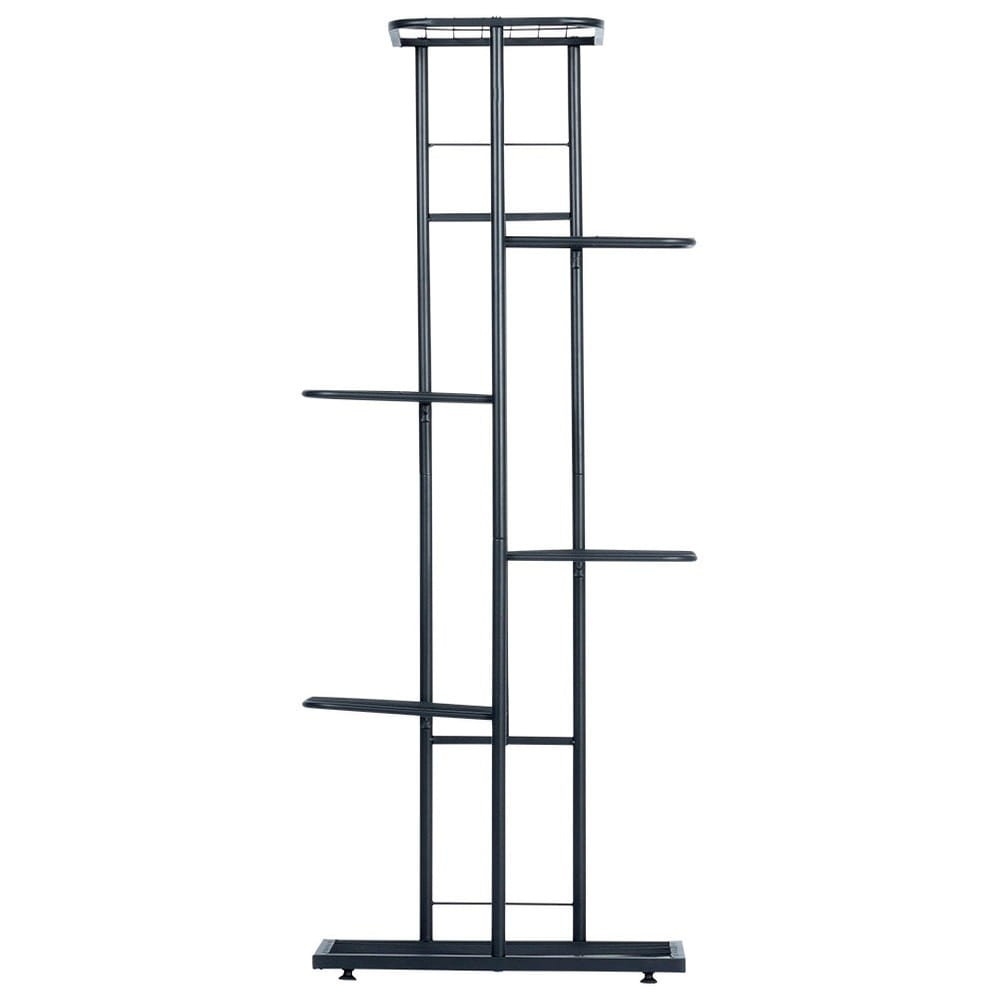 Kwietnik metalowy czarny 6-poziomowy 106 cm