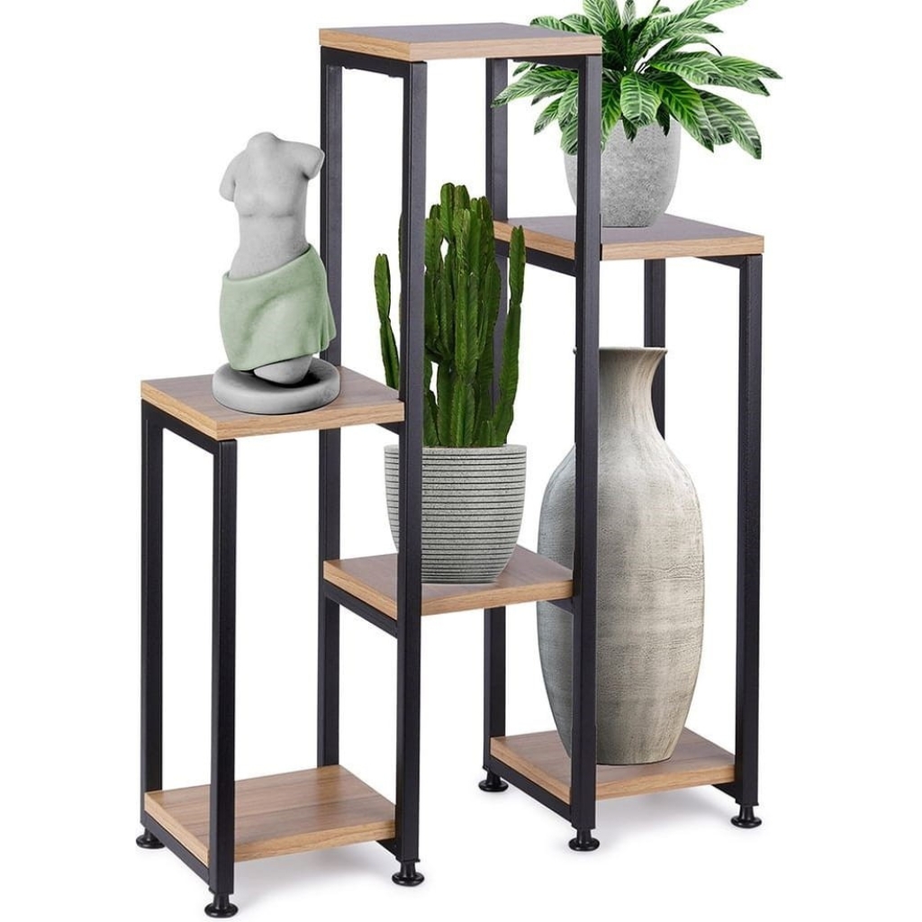 Kwietnik metalowy 6-poziomowy 70 cm