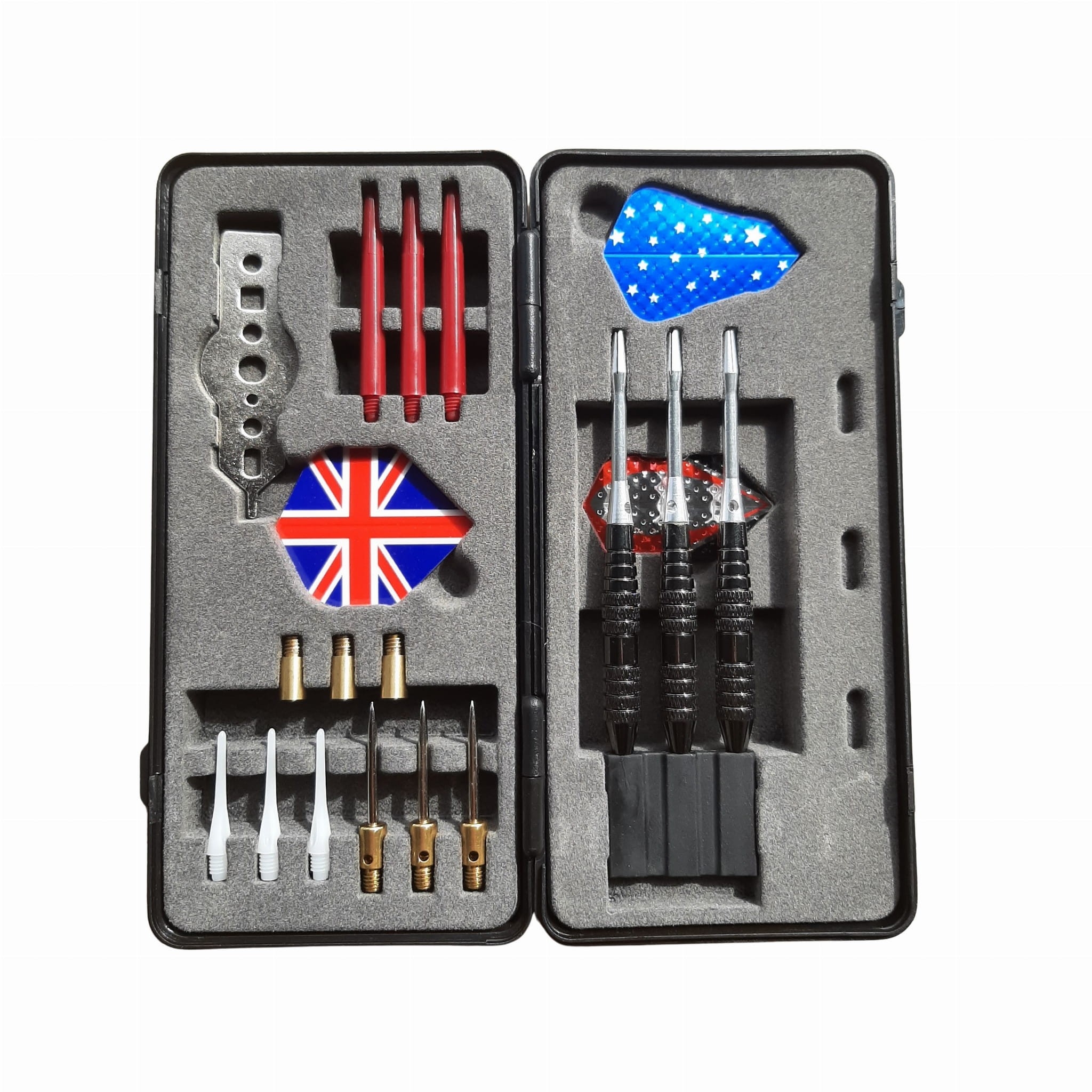 Zestaw rzutek do darta MASTER 3 szt. + akcesoria – 16 g, etui