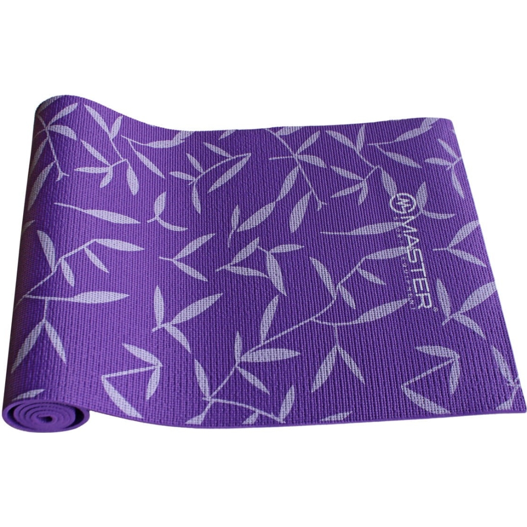Mata do ćwiczeń MASTER Yoga Fioletowa 173x61x8 mm – antypoślizgowa, komfortowa, do jogi i fitnessu