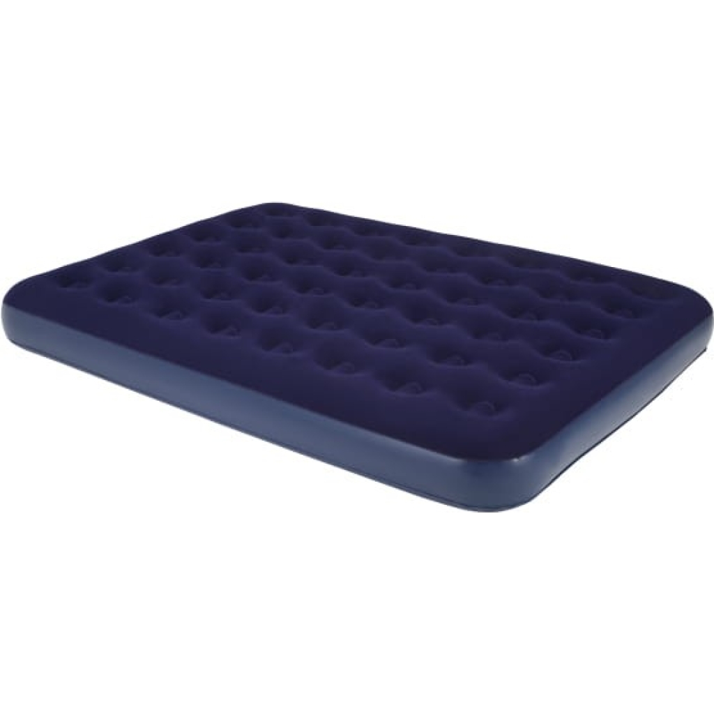 Dmuchany materac 203 × 152 × 22 cm – komfortowy, wodoodporny, welurowy