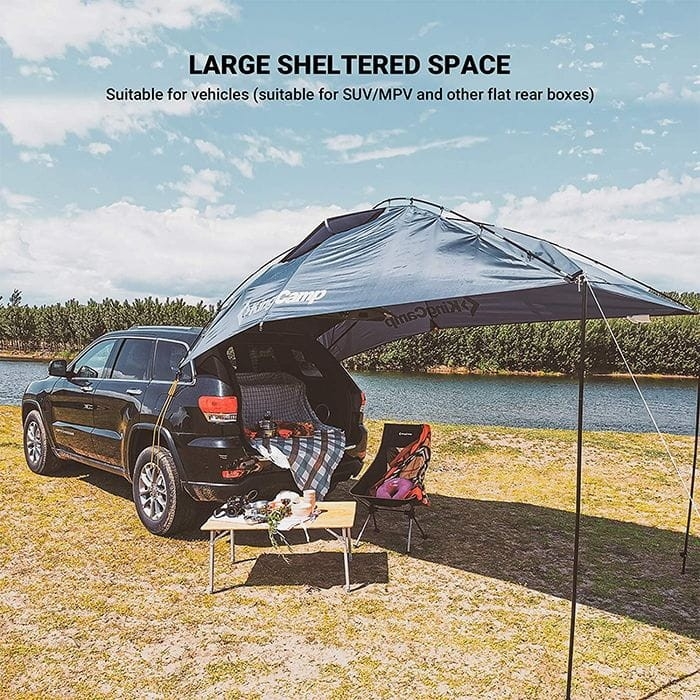 Namiot samochodowy KING CAMP Compass szary 315x215 cm altana SUV