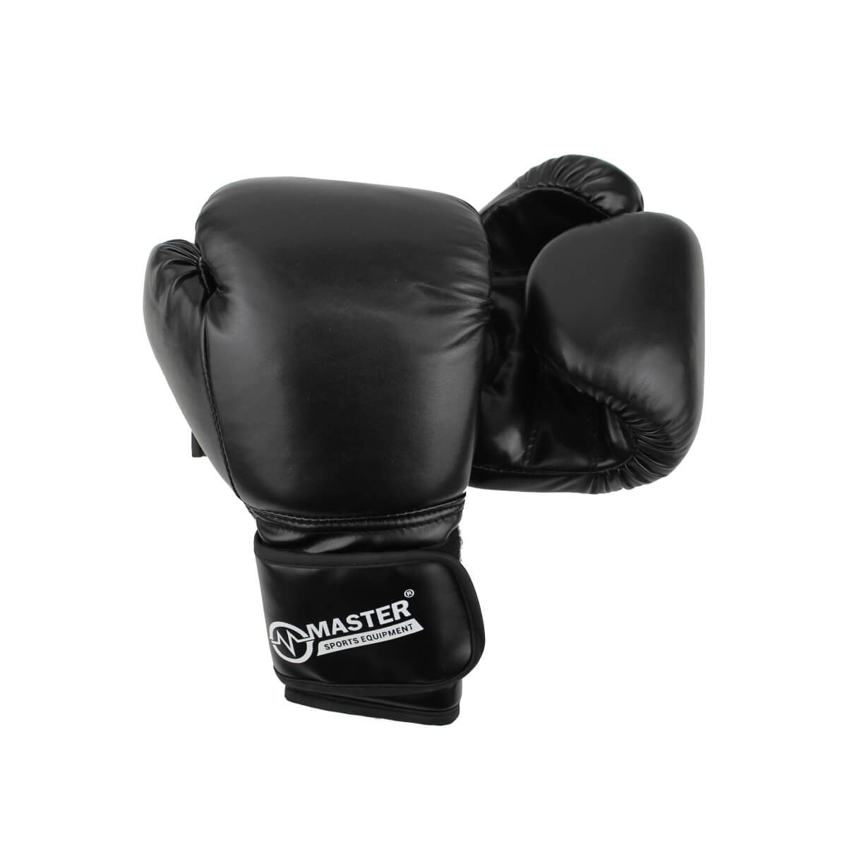 Rękawice bokserskie MASTER TG12 – 12 OZ, PU, pianka, rzep, czarne