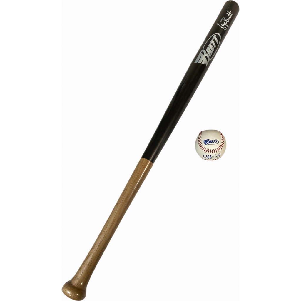 Zestaw baseballowy Senior BRETT – kij 32" + piłka 9", dla dorosłych