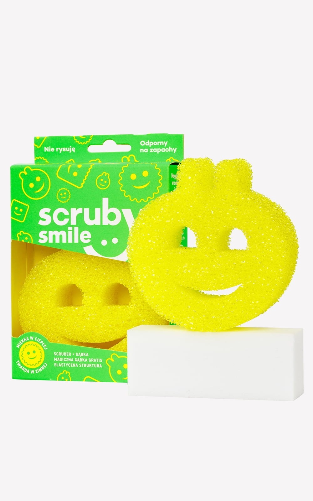 Gąbka Scruby Smile – Gąbka Króliczek Termo do Czyszczenia Bez Chemii + GRATIS Magiczna Gąbka