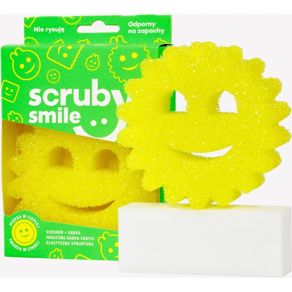 Gąbka Scruby Smile – Gąbka Słońce Termo do Czyszczenia Bez Chemii + GRATIS Magiczna Gąbka
