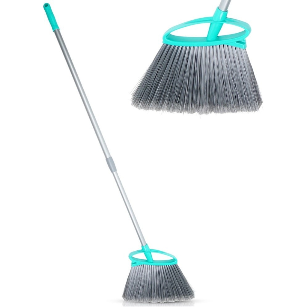 Miotła z teleskopowym kijem 95–133 cm – twarde włosie,
