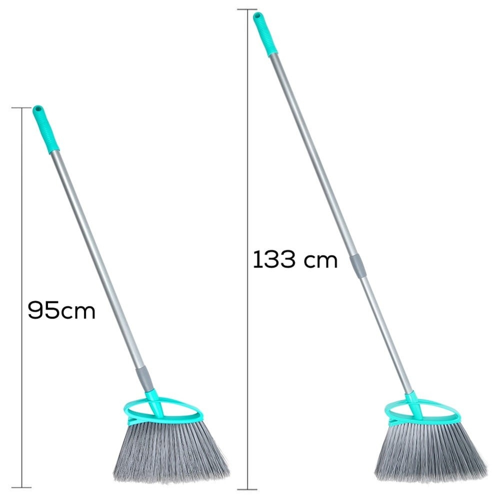 Miotła z teleskopowym kijem 95–133 cm – twarde włosie,